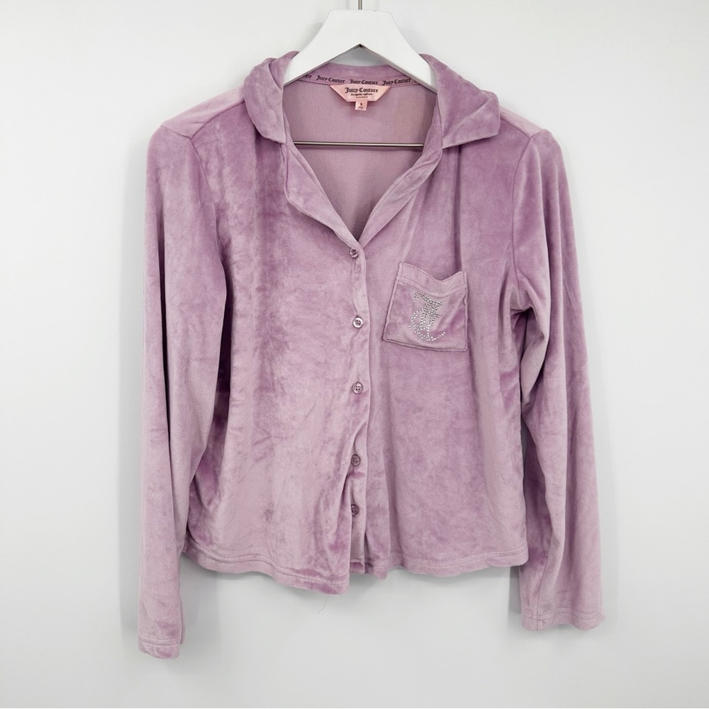 Juicy Couture Velvet Sleep Pajama Set 2 Piece Size Small